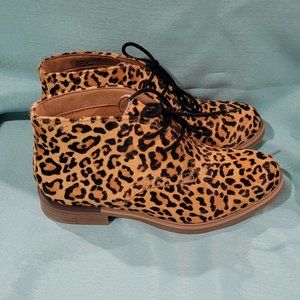 Hush Puppies Leopard Print Ankle Boots